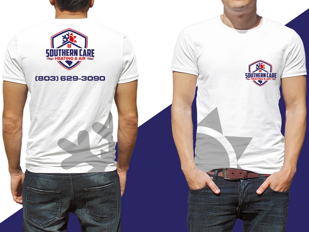 Southern Care Heating & Air logo design by Gelotine