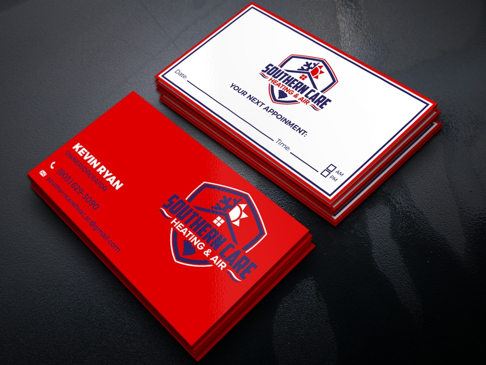 Southern Care Heating & Air logo design by Gelotine