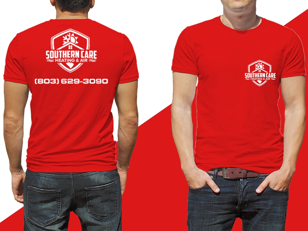 Southern Care Heating & Air logo design by Gelotine