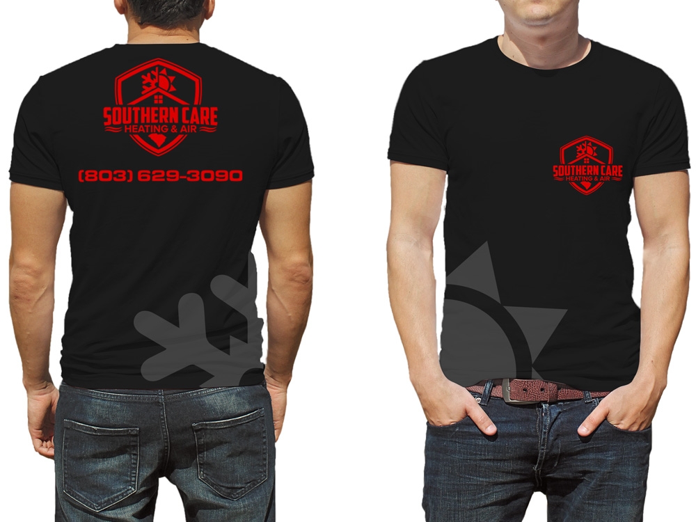 Southern Care Heating & Air logo design by Gelotine