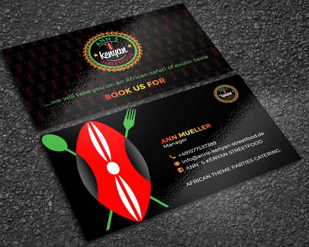 Ann´s kenyan streetfood logo design by Boomstudioz