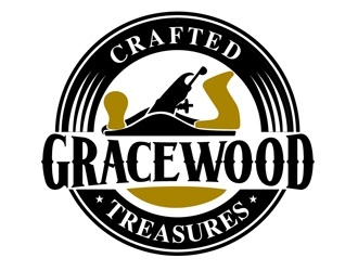 GraceWood Crafted Treasures logo design by DreamLogoDesign