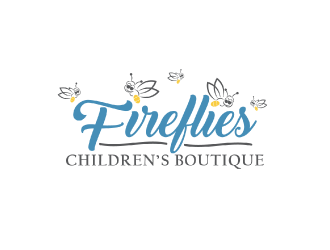Fireflies Childrens Boutique logo design by nona