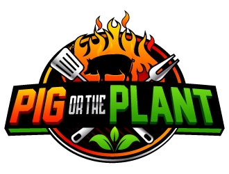 Pig or the Plant logo design by Suvendu