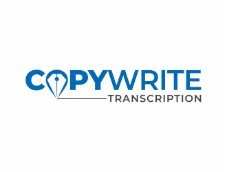 CopyWrite Transcription logo design by mutafailan