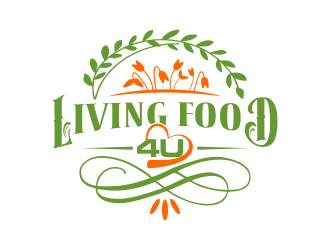 LivingFood4U logo design by Gwerth