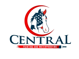 Central Painting and Waterproofing logo design by Suvendu