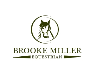 Brooke Miller Equestrian logo design by bougalla005