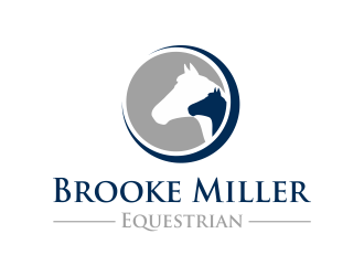 Brooke Miller Equestrian logo design by Girly