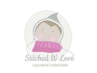 Stitched with Love logo design by not2shabby