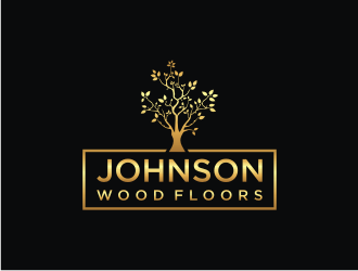 Johnson Wood Floors logo design by mbamboex