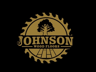 Johnson Wood Floors logo design by bougalla005