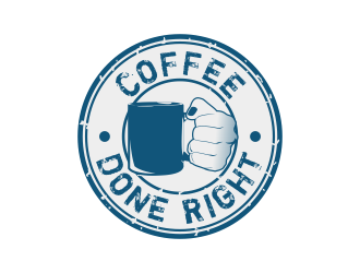 Coffee done right logo design by Kruger