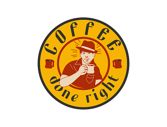 Coffee done right logo design by Republik