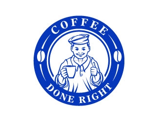 Coffee done right logo design by Suvendu