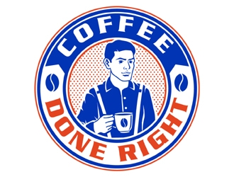 Coffee done right logo design by MAXR
