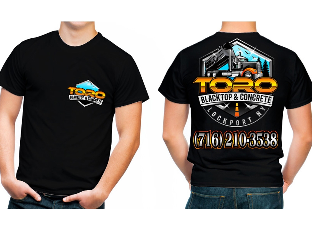 Toro Blacktop & Concrete logo design by THOR_