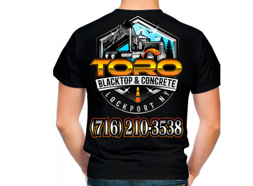 Toro Blacktop & Concrete logo design by THOR_