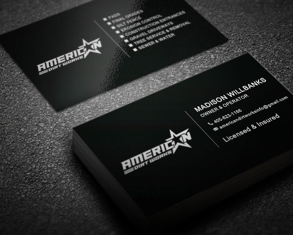 American Dirt Works   logo design by Boomstudioz