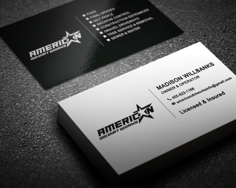 American Dirt Works   logo design by Boomstudioz