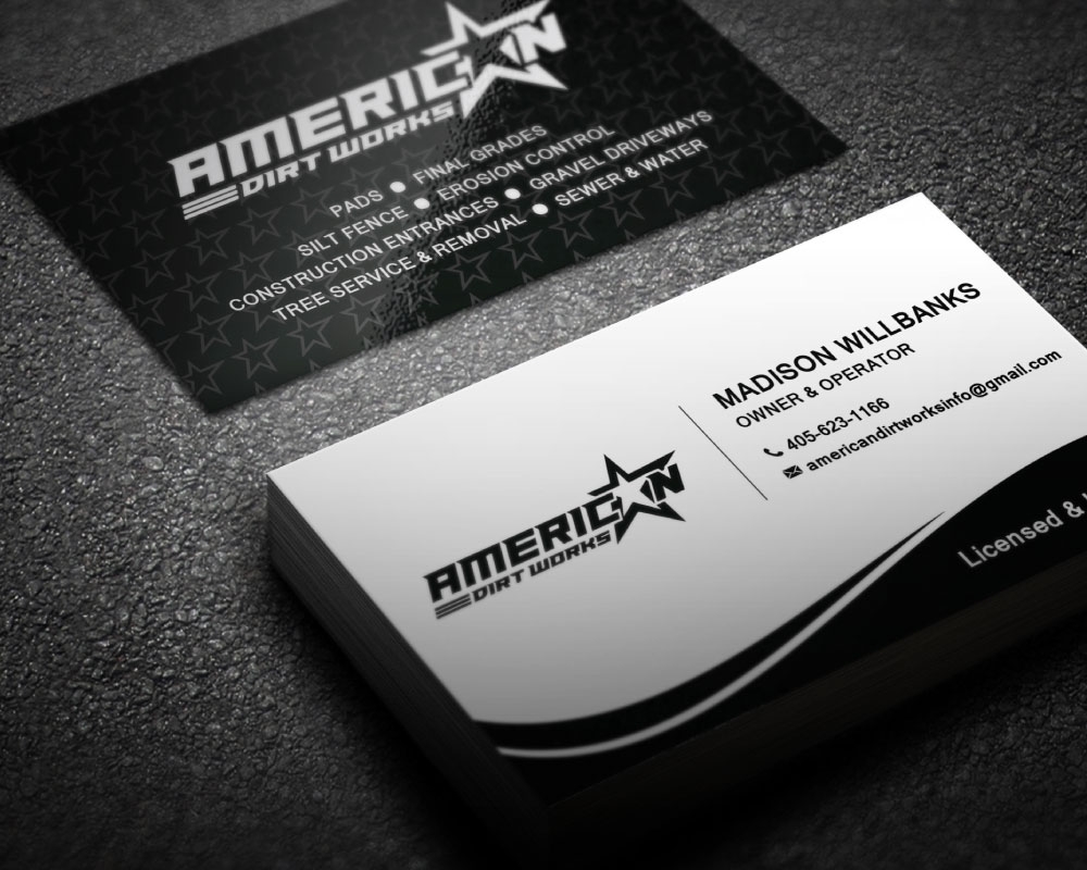 American Dirt Works   logo design by Boomstudioz