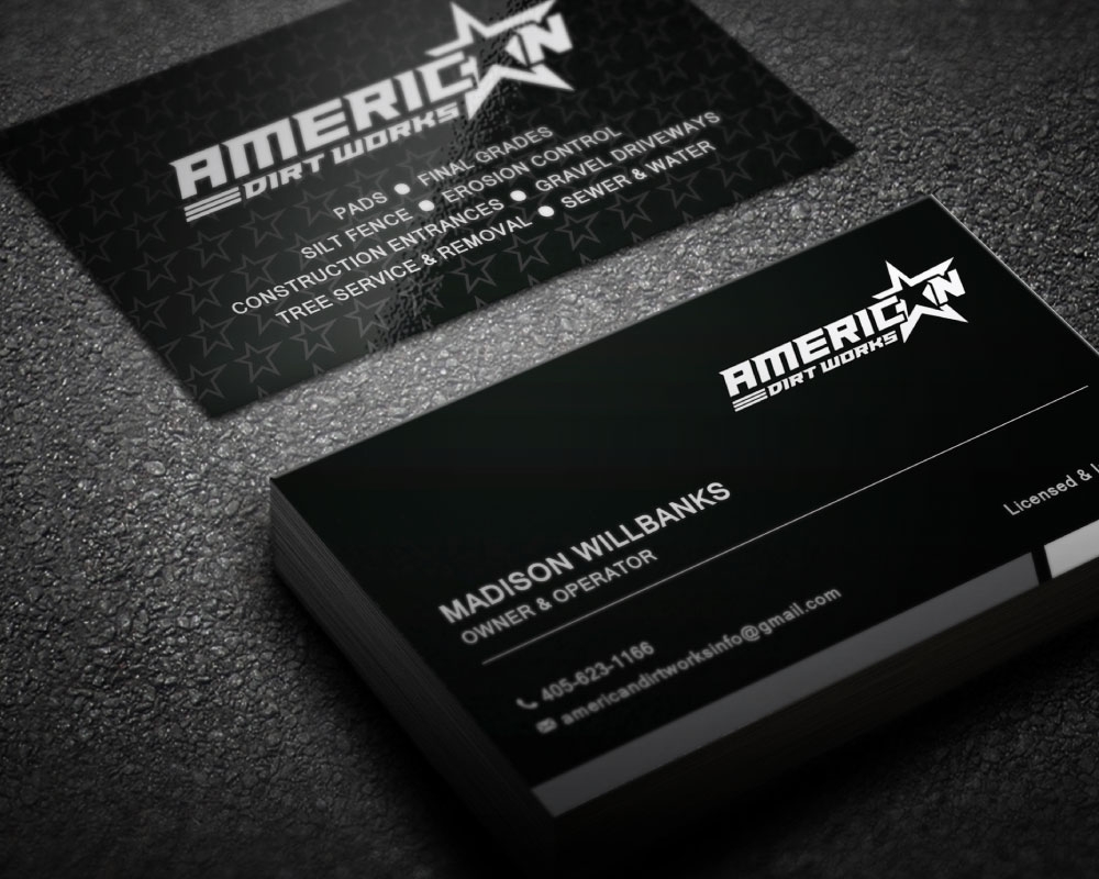 American Dirt Works   logo design by Boomstudioz