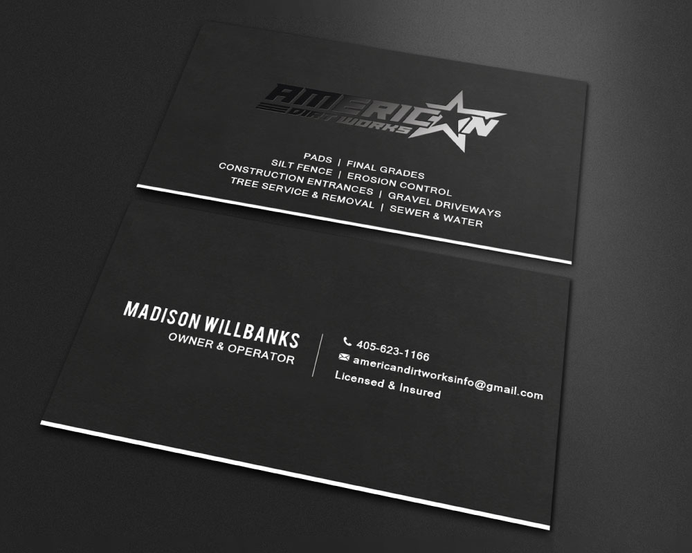 American Dirt Works   logo design by Boomstudioz