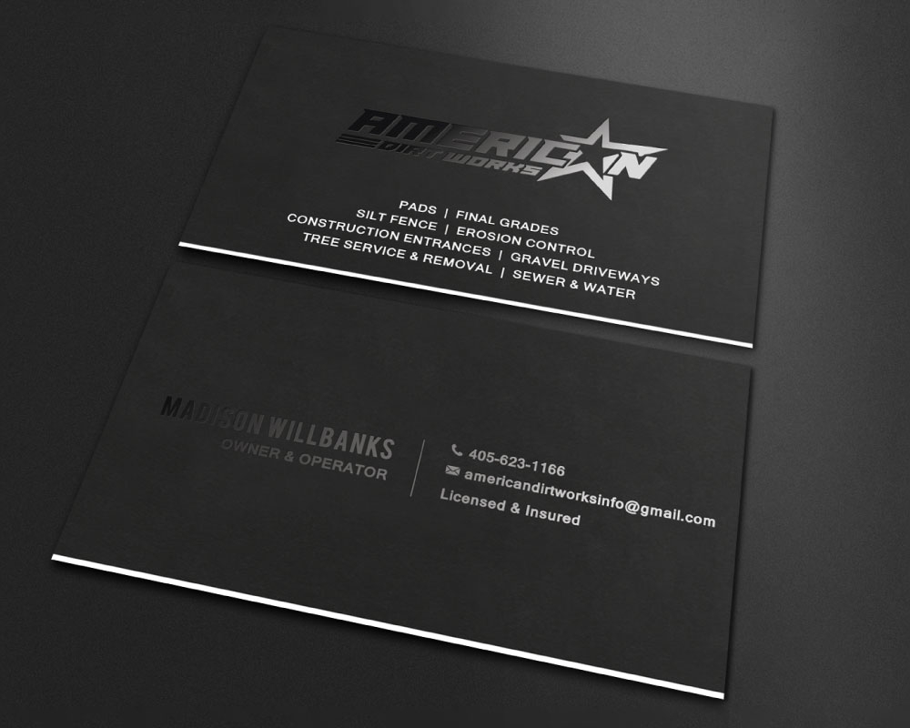 American Dirt Works   logo design by Boomstudioz