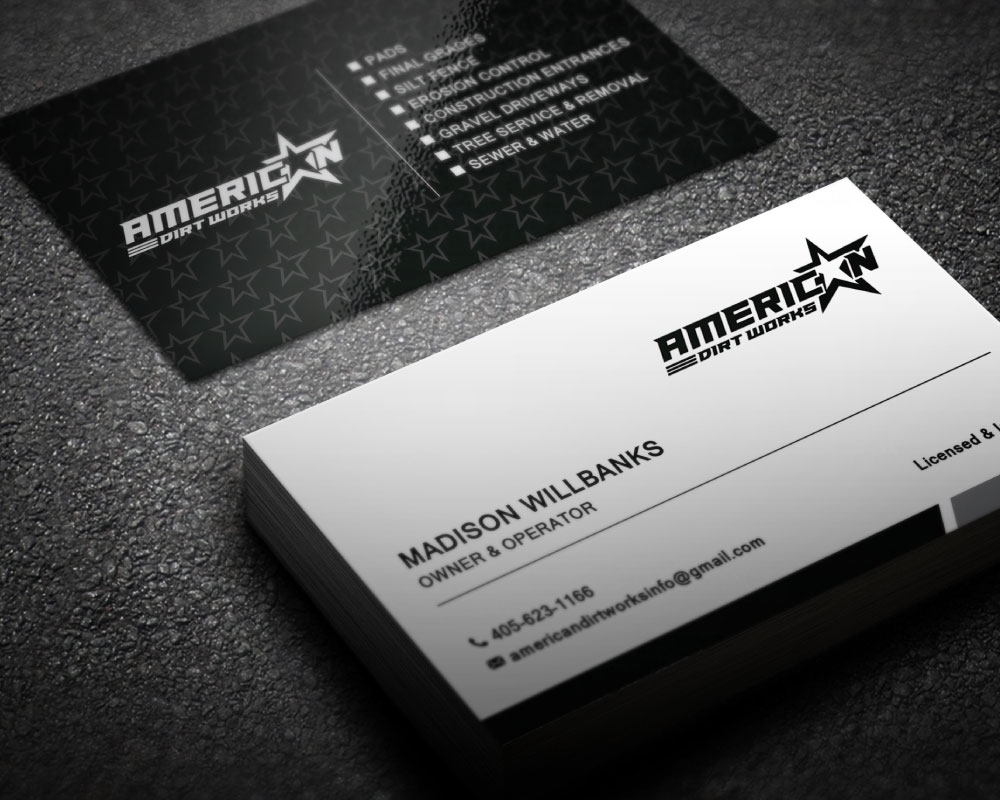 American Dirt Works   logo design by Boomstudioz