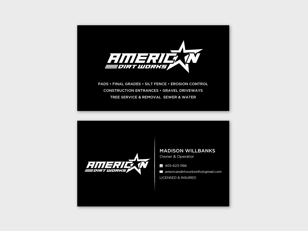 American Dirt Works   logo design by labo