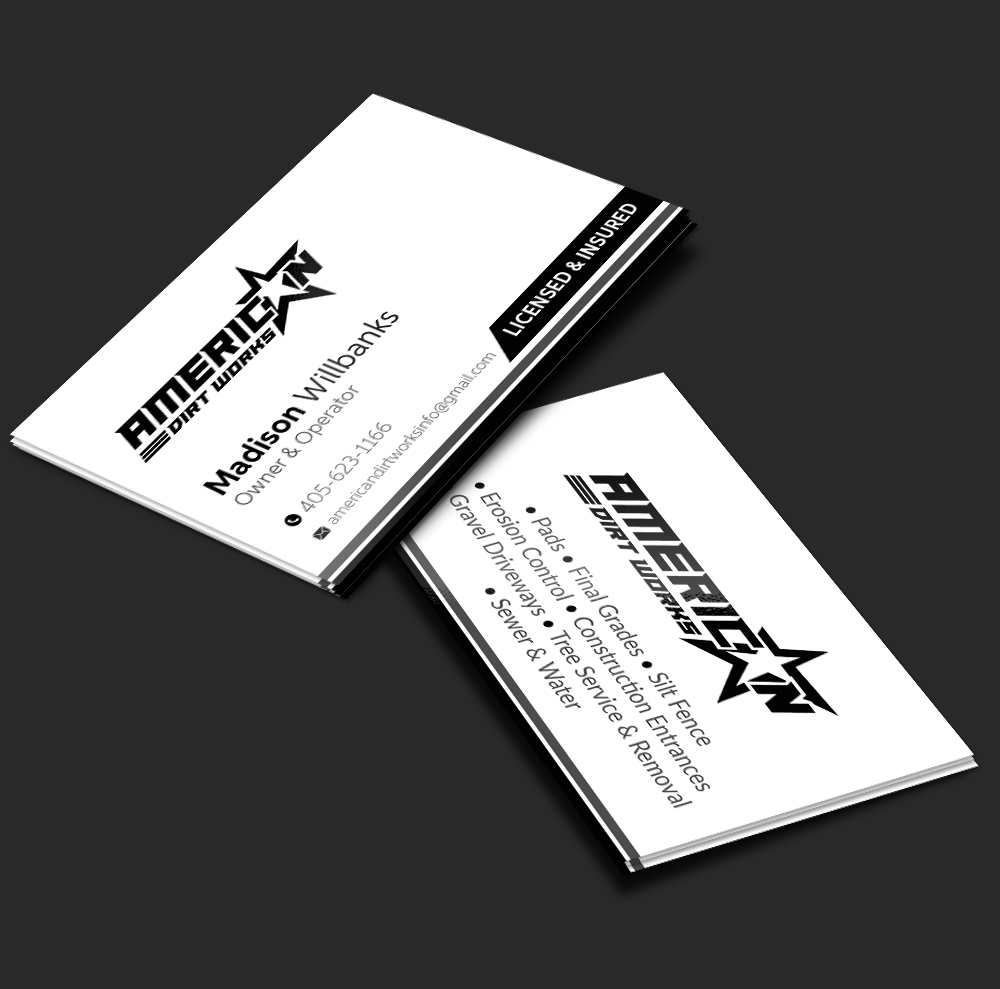 American Dirt Works   logo design by DreamLogoDesign