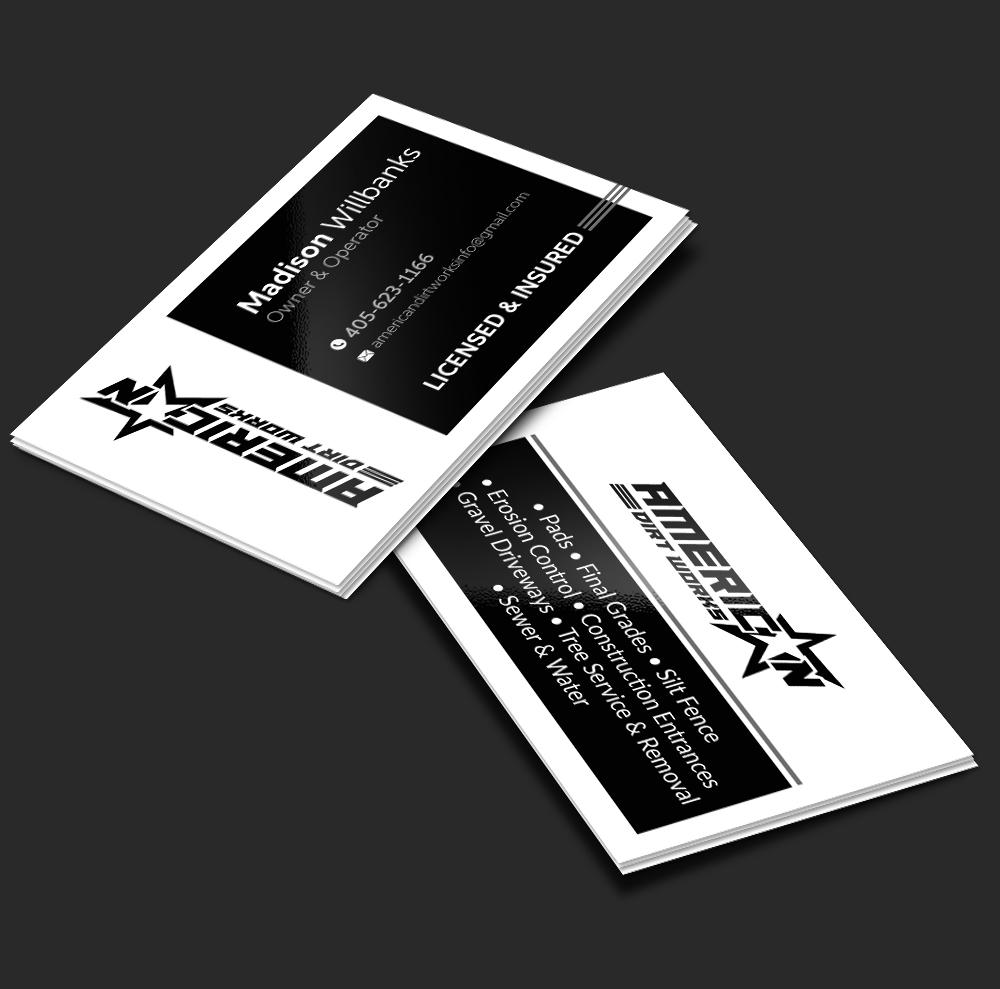 American Dirt Works   logo design by DreamLogoDesign