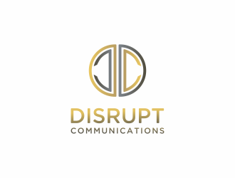 Disrupt Communications logo design by Mahrein