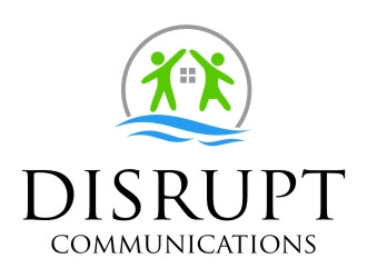 Disrupt Communications logo design by jetzu