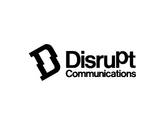 Disrupt Communications logo design by enan+graphics