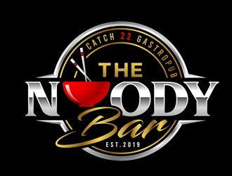The Noody Bar (By Catch 22 Gastropub) logo design by DreamLogoDesign