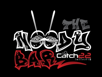 The Noody Bar (By Catch 22 Gastropub) logo design by DreamLogoDesign