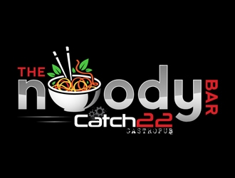 The Noody Bar (By Catch 22 Gastropub) logo design by DreamLogoDesign
