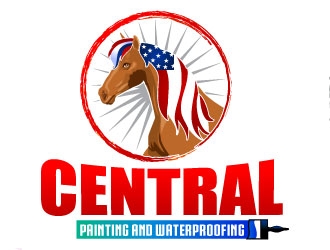 Central Painting and Waterproofing logo design by Suvendu