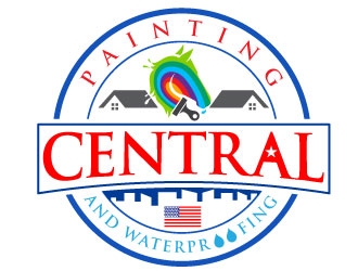 Central Painting and Waterproofing logo design by Suvendu