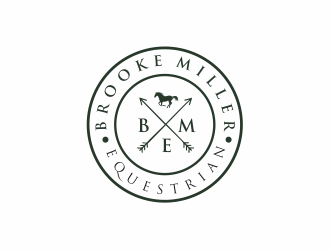 Brooke Miller Equestrian logo design by up2date