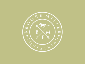 Brooke Miller Equestrian logo design by up2date