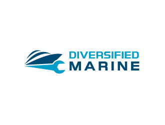 Diversified Marine  logo design by tukangngaret
