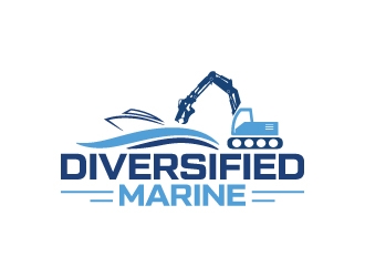 Diversified Marine  logo design by Erasedink