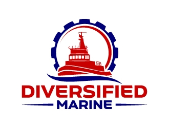 Diversified Marine  logo design by LogOExperT