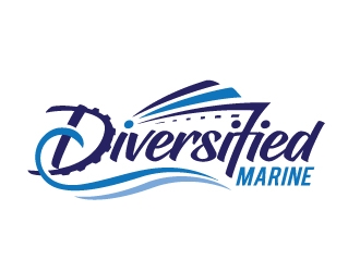 Diversified Marine  logo design by REDCROW