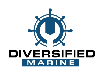 Diversified Marine  logo design by REDCROW