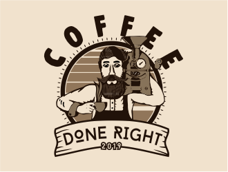 Coffee done right logo design by mr_n