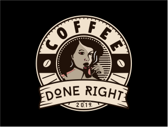 Coffee done right logo design by mr_n