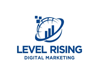 Level Rising Digital Marketing logo design by cikiyunn